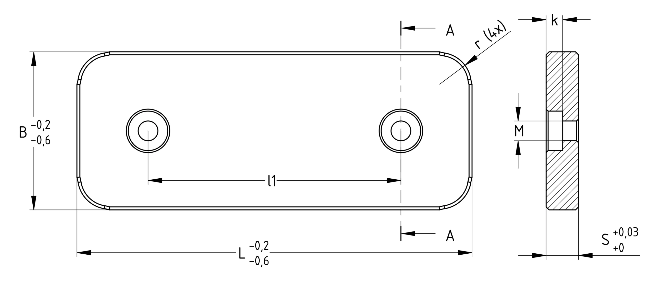 Abstimmplatten Formenbau | Druckplatten mit Eckenradien – Bild 2